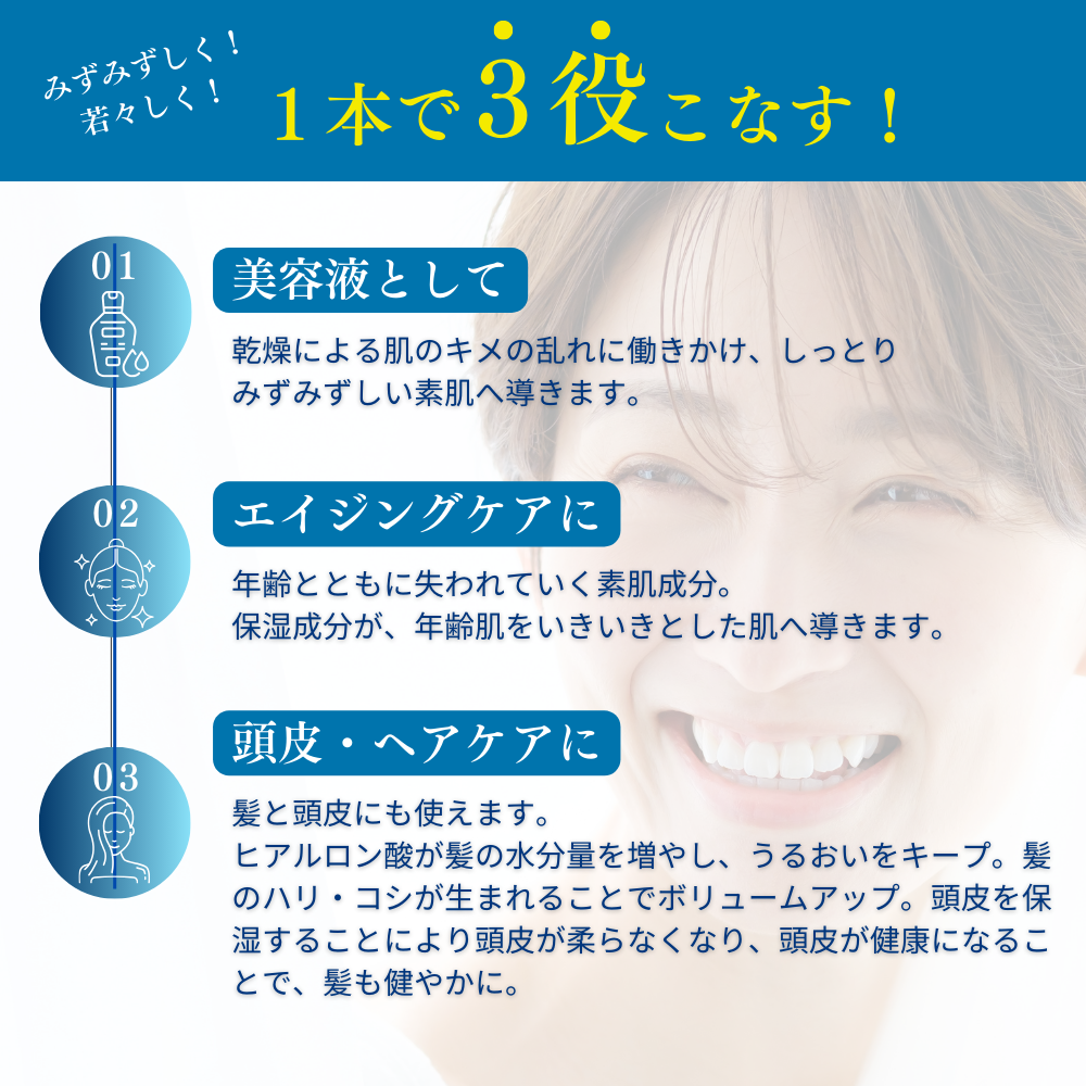 ヒアルロン酸原液美容液 (30mL×2本)