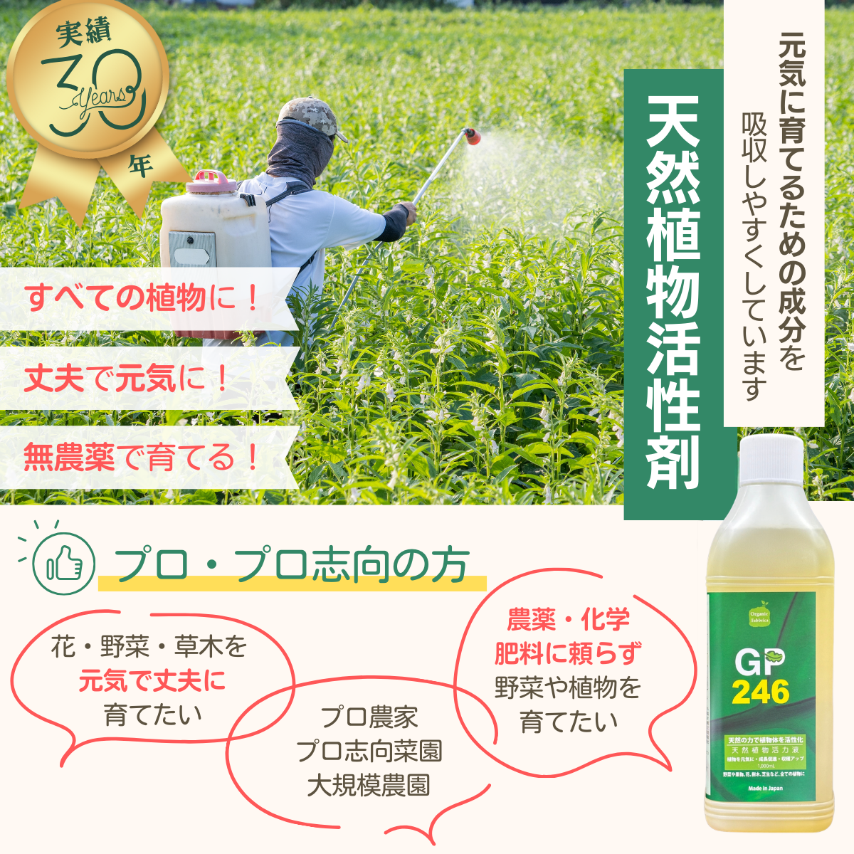 天然植物活性剤 GP246(1L)