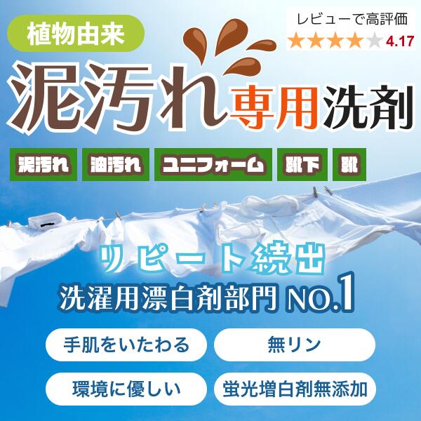 泥汚れ専用ドリームスター衣類洗濯洗剤 (500g）