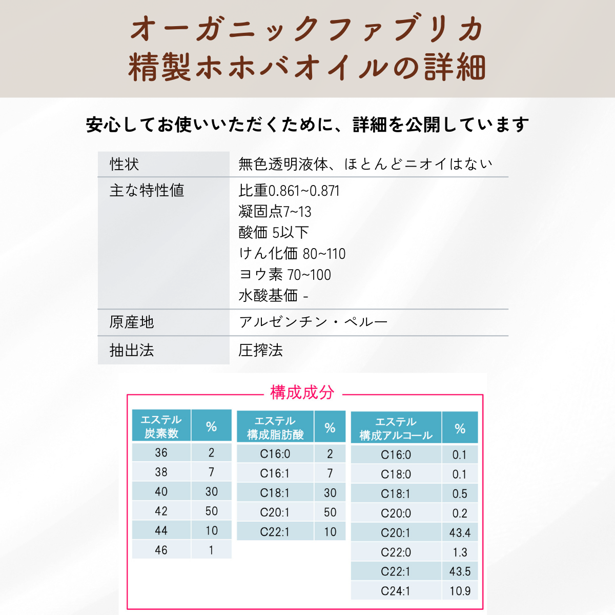ホホバオイル(1L)
