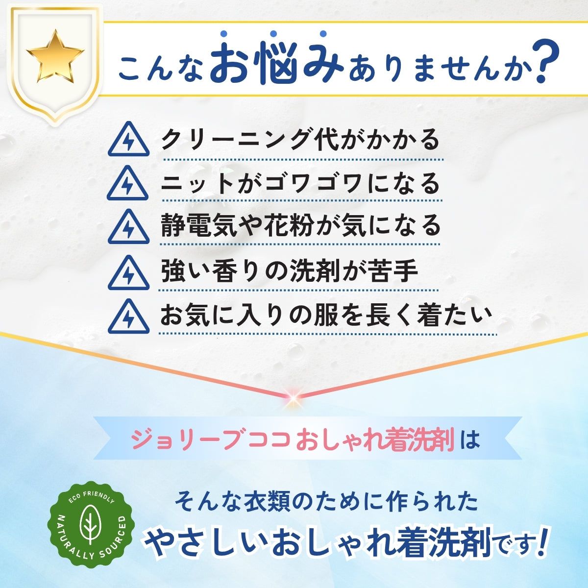 ジョリーブココ洗濯用おしゃれ着洗剤 (480mL）