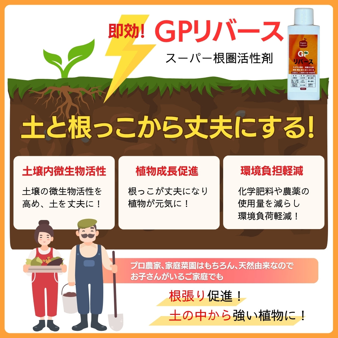 土壌根圏活性剤 GPリバース(100mL）