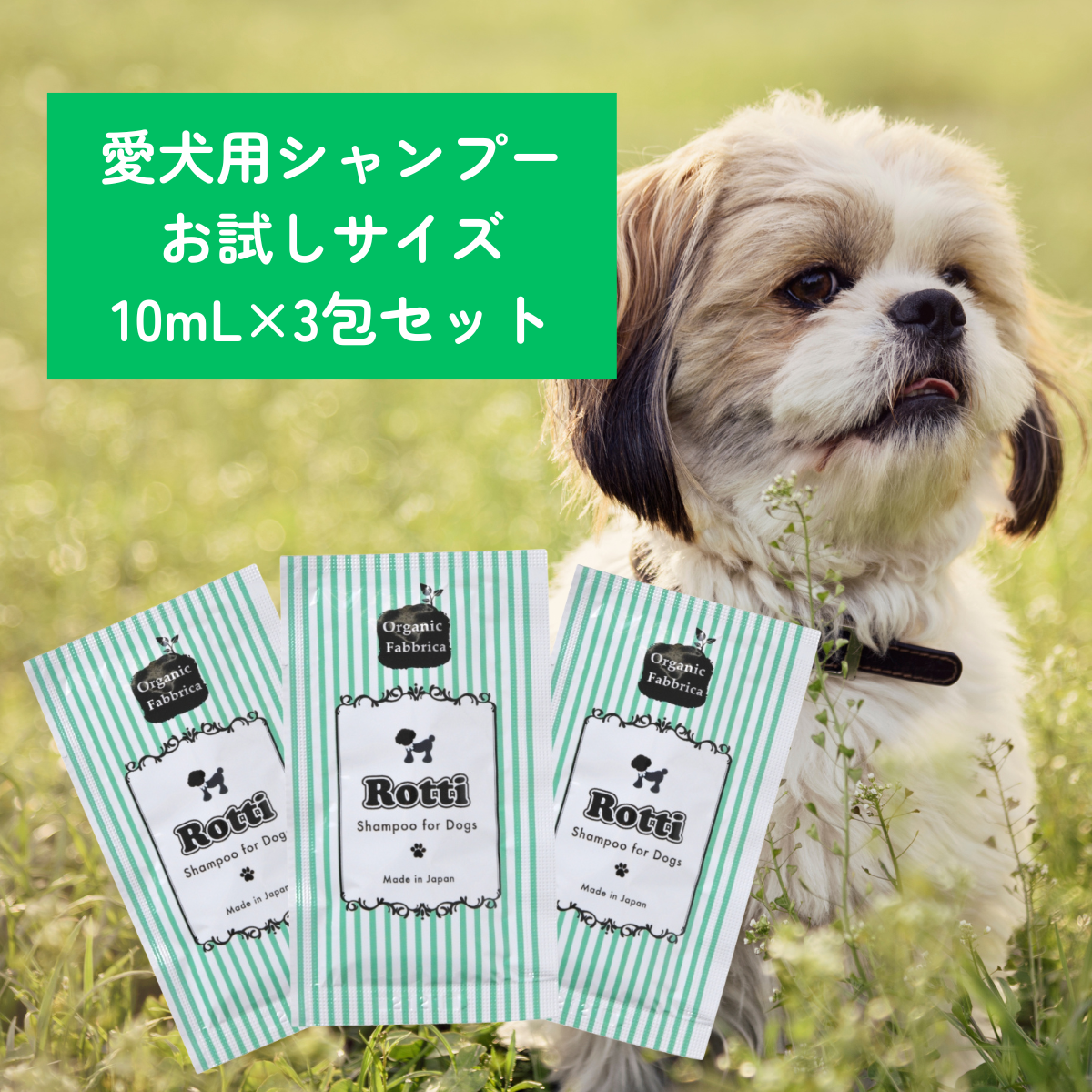 愛犬用 ロッティシャンプー(10mL×3包）